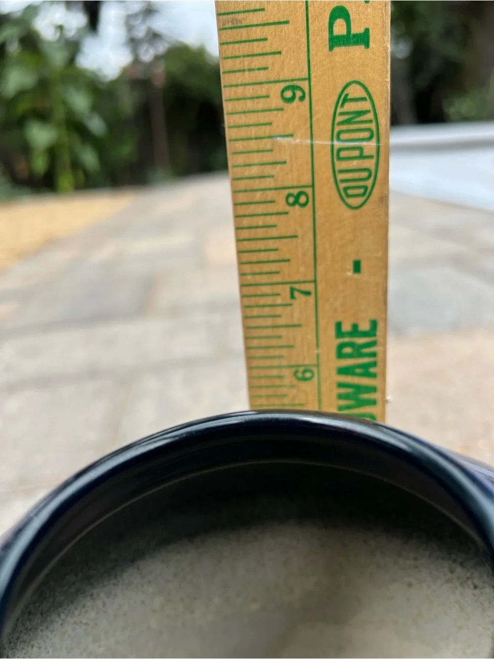 Dark Blue Ceramic Round 5.5” Tall MCM Vase